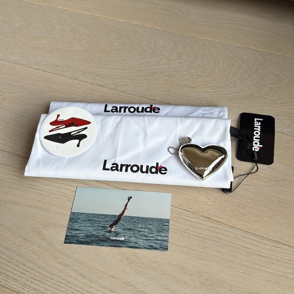 Larroudé Verona Macrame Ballet Flat In Burnt Umber Leather Size 7 NWT Shoes - Picture 8 of 16